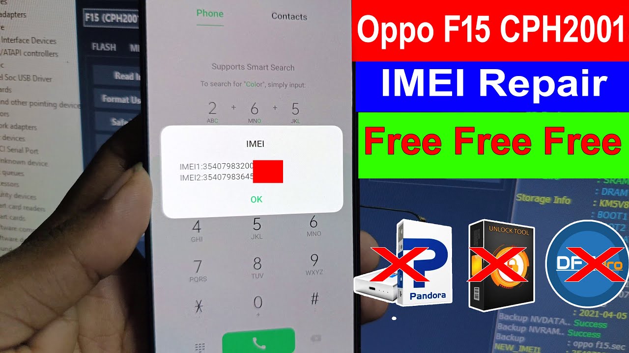 Oppo F15 IMEI Repair Unlock Tool Failed / CPH2001 IMEI Repair With Free Tool