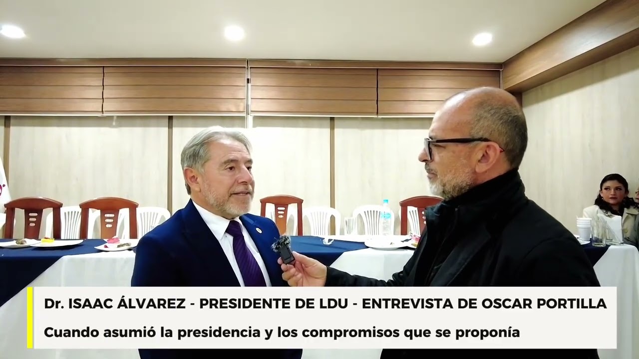 Oscar Portilla entrevista al presidente de LDU
