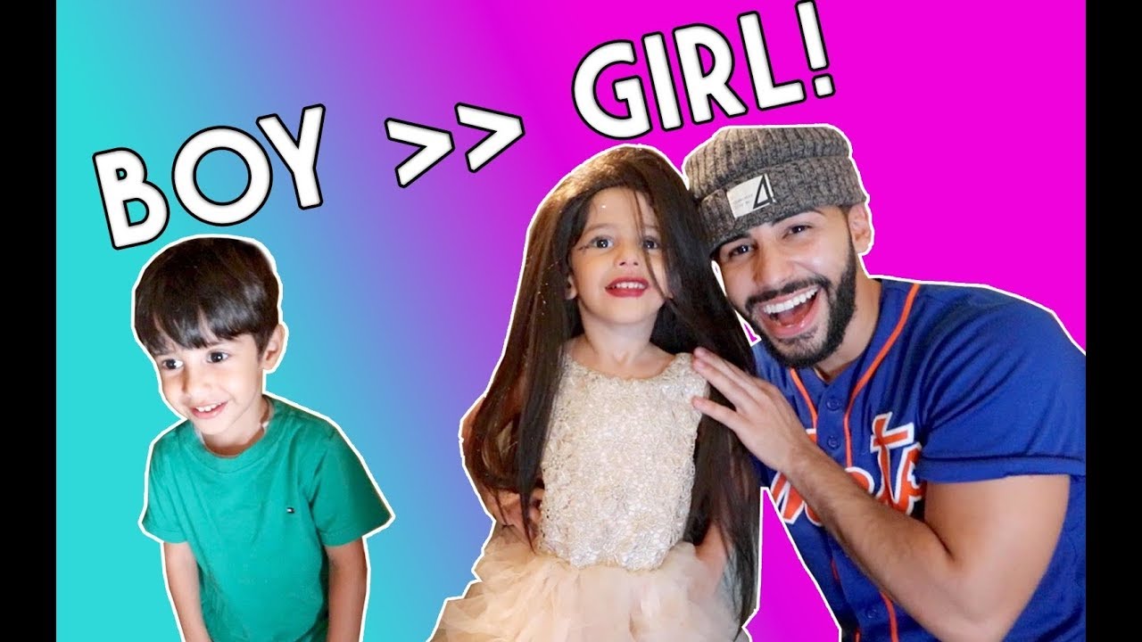 I TURNED HIM TO A GIRL *hilarious reaction*