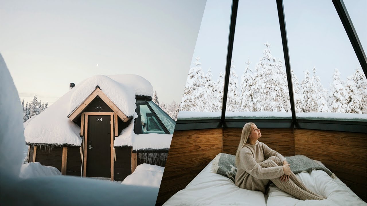 Living in a glass igloo in Lapland, Finland!