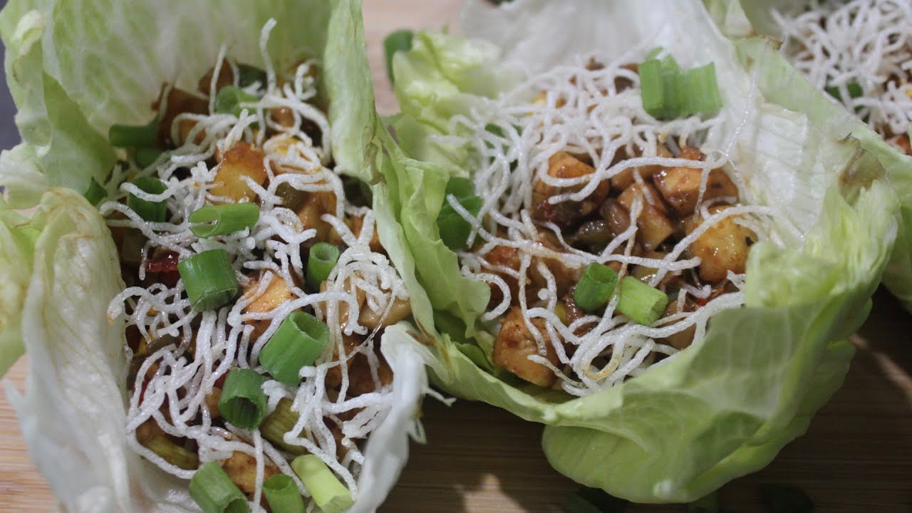 Crispy Vegetarian Lettuce Wraps | A Must Try Starter
