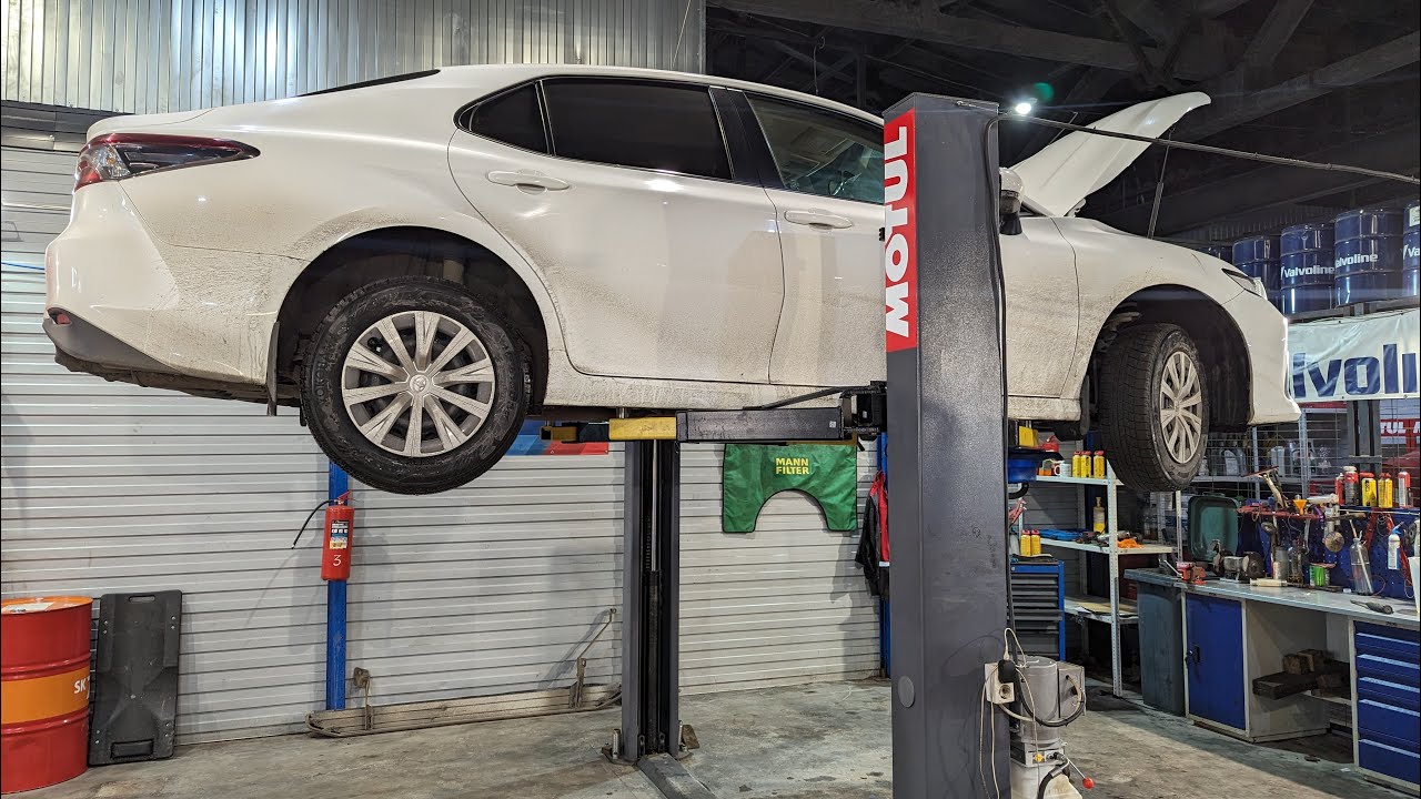 Замена масла в АКПП Toyota Camry V70 Aisin UB80