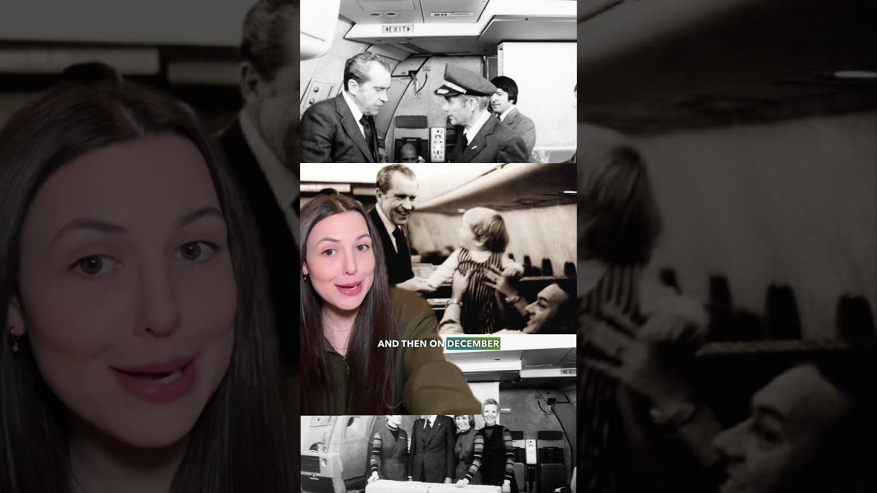 Only once has a sitting president flown commercial! Nixon flies commercial #avgeek #aviation