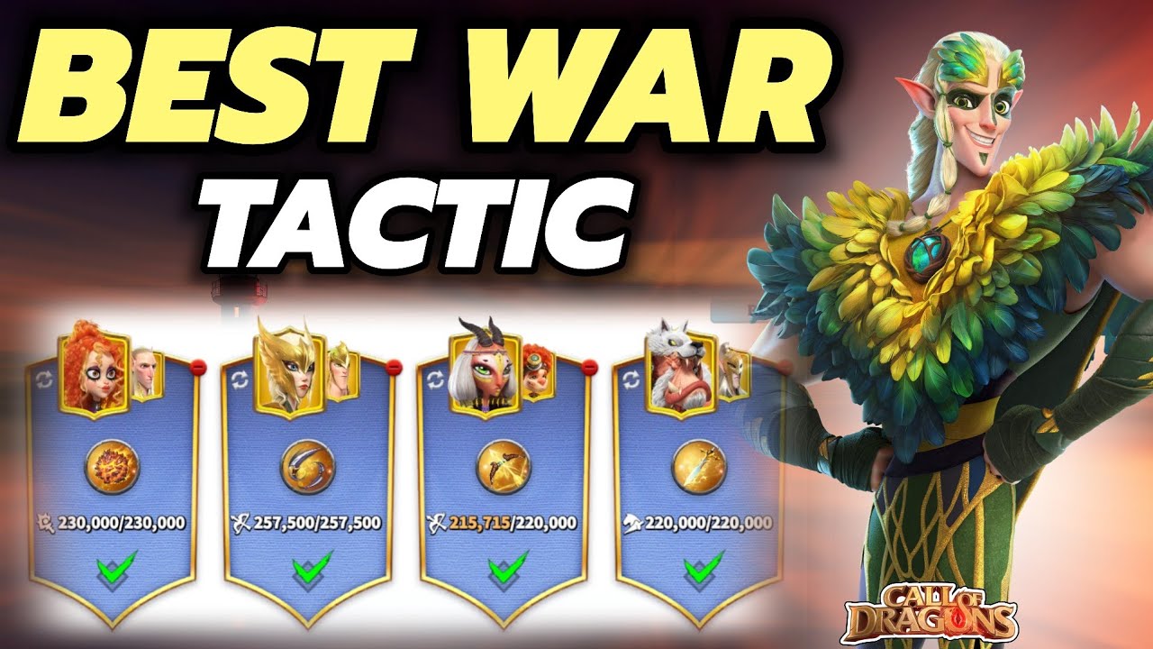 Call of dragons - best war tactic | Top 5 advantages