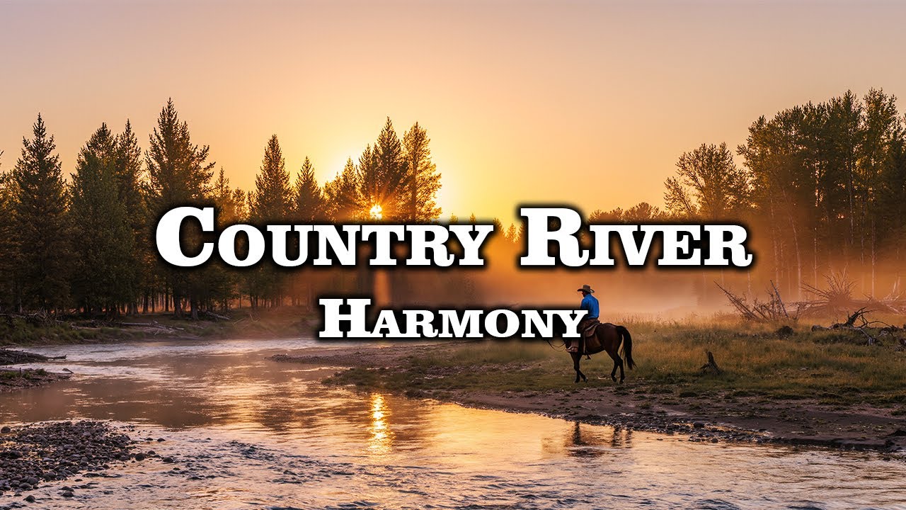 Country River Harmony – Rustic Plains – Timeless Country Sunset