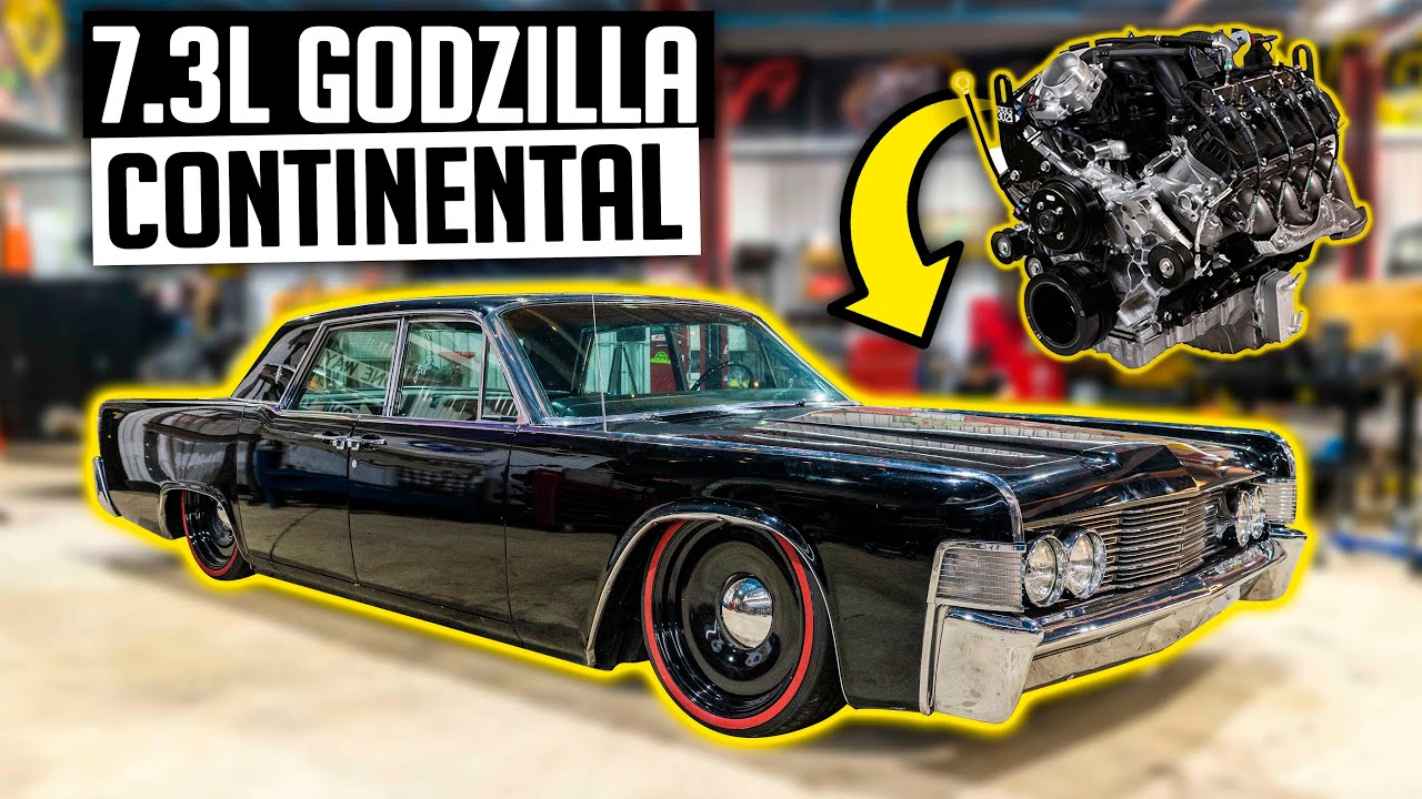 7,3-литровый двигатель Godzilla в Lincoln Continental 1965 года — обмен двигателями Continental с...