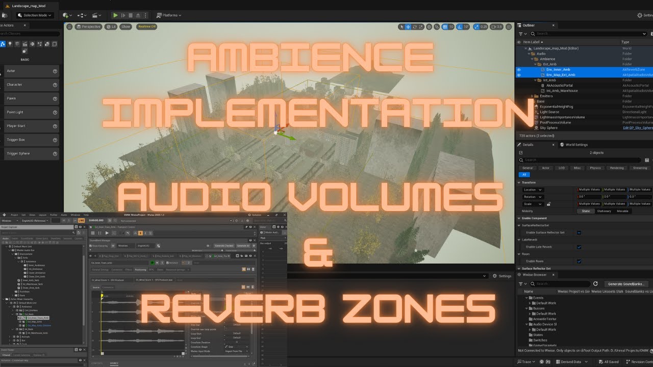 Implementing ambiences using WWISE and Unreal