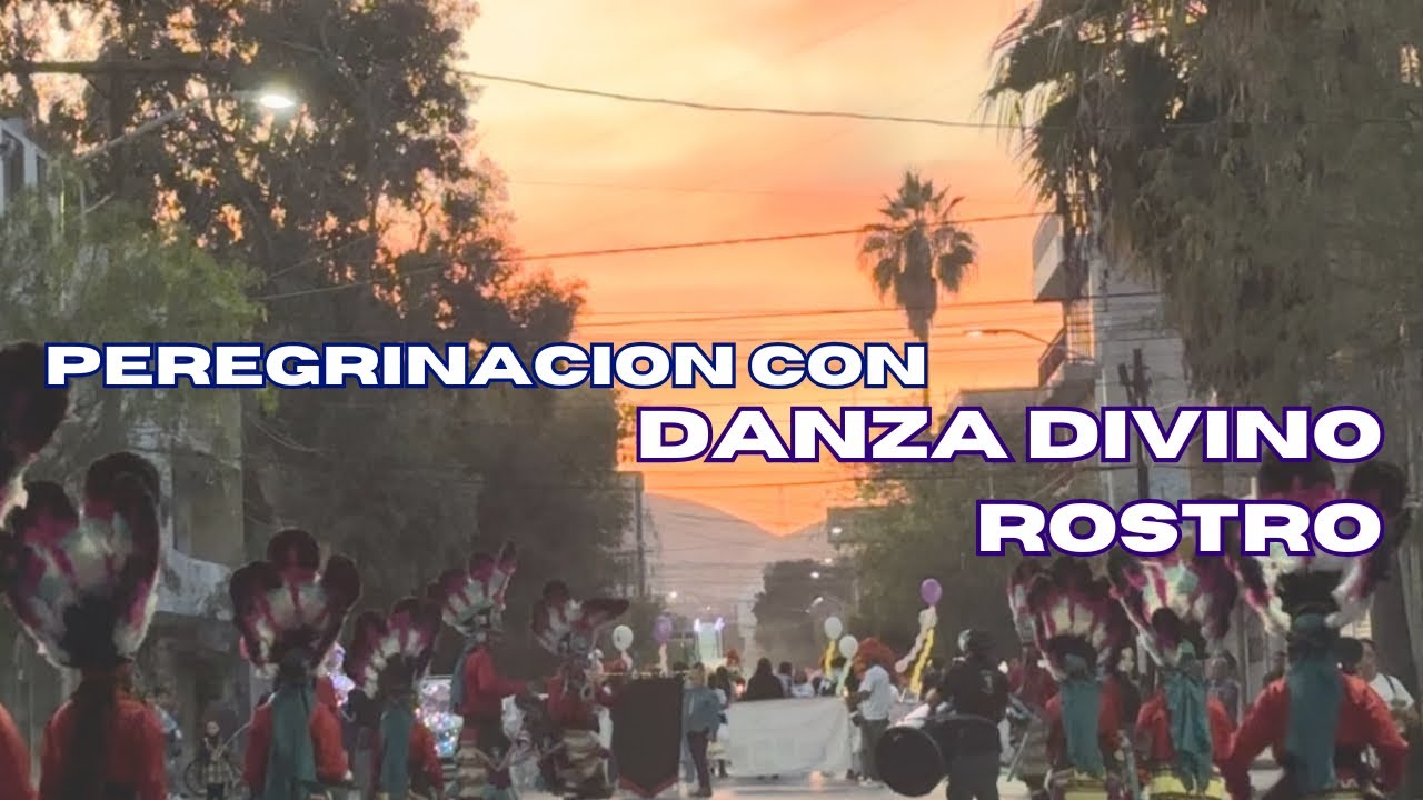 Peregrinación en Torreón con la danza Divino Rostro. Atardecer Hermosooooo