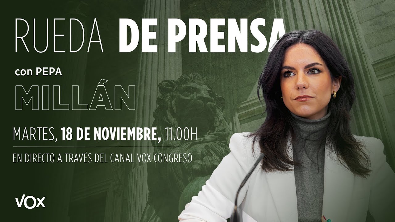 🔴 DIRECTO | Rueda de prensa de Pepa Mill&aacute;n