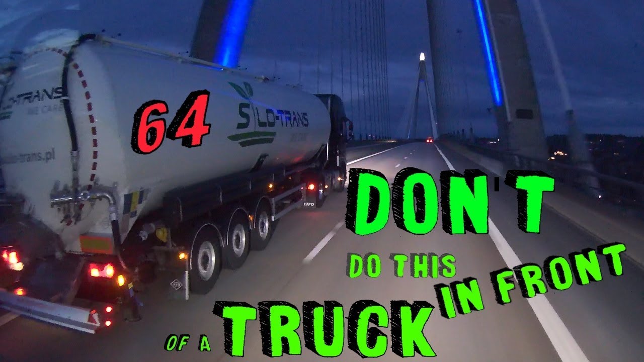 Trucker Dashcam #64 DON'T do this in front of a Truck!!