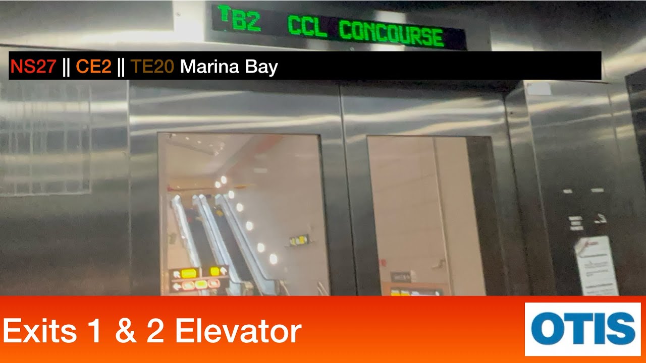 Marina Bay MRT Station || Otis Elevator (Exits 1 & 2)