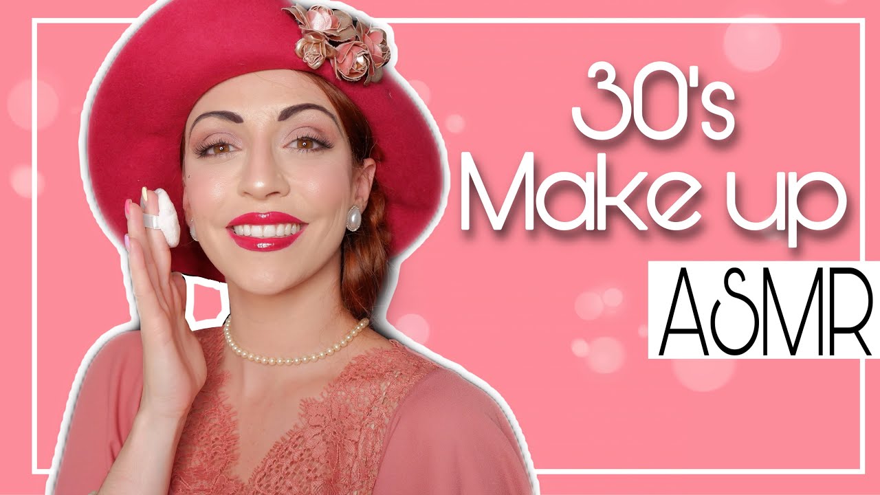 ASMR PORTUGAL: AULA DE MAQUILHAGEM - 30´S STYLE | MAKE UP