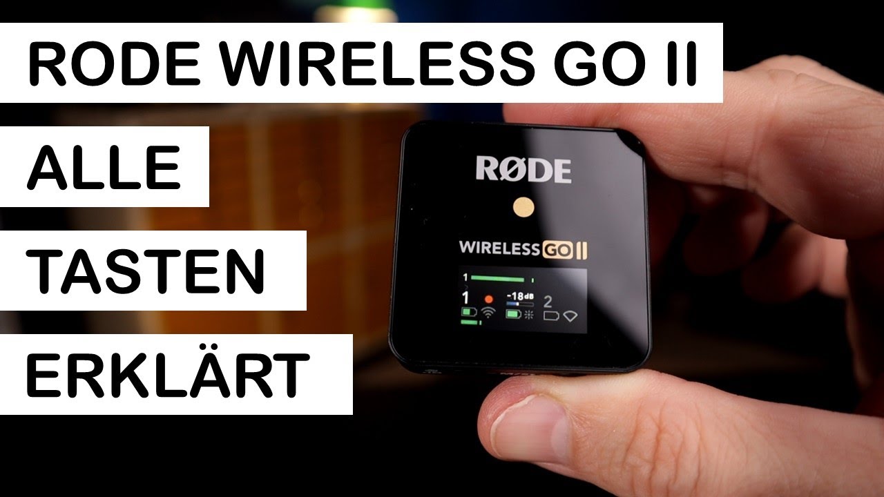 Alle Tastenkombinationen des Rode Wireless GO II - Bedienelemente erklärt