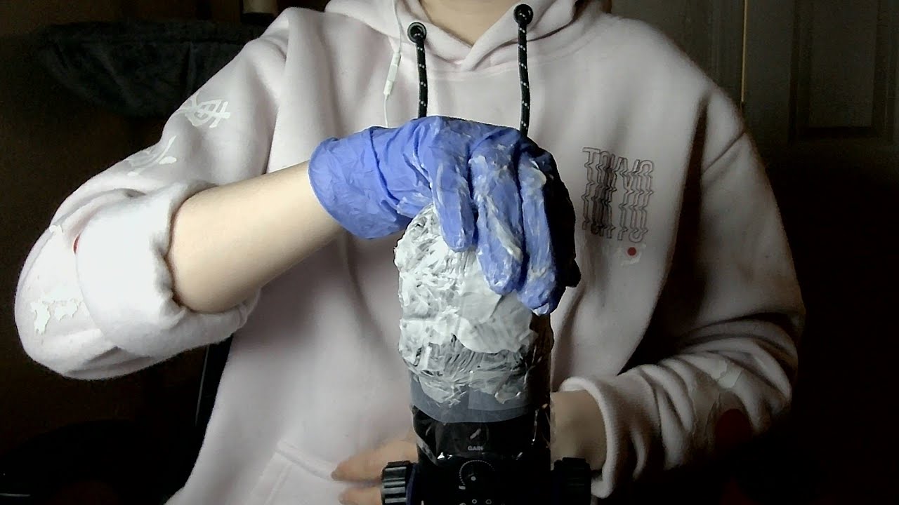 ASMR Creamy Mic Sounds | Brushing & Rubbing with Soap, Lotion & Foam