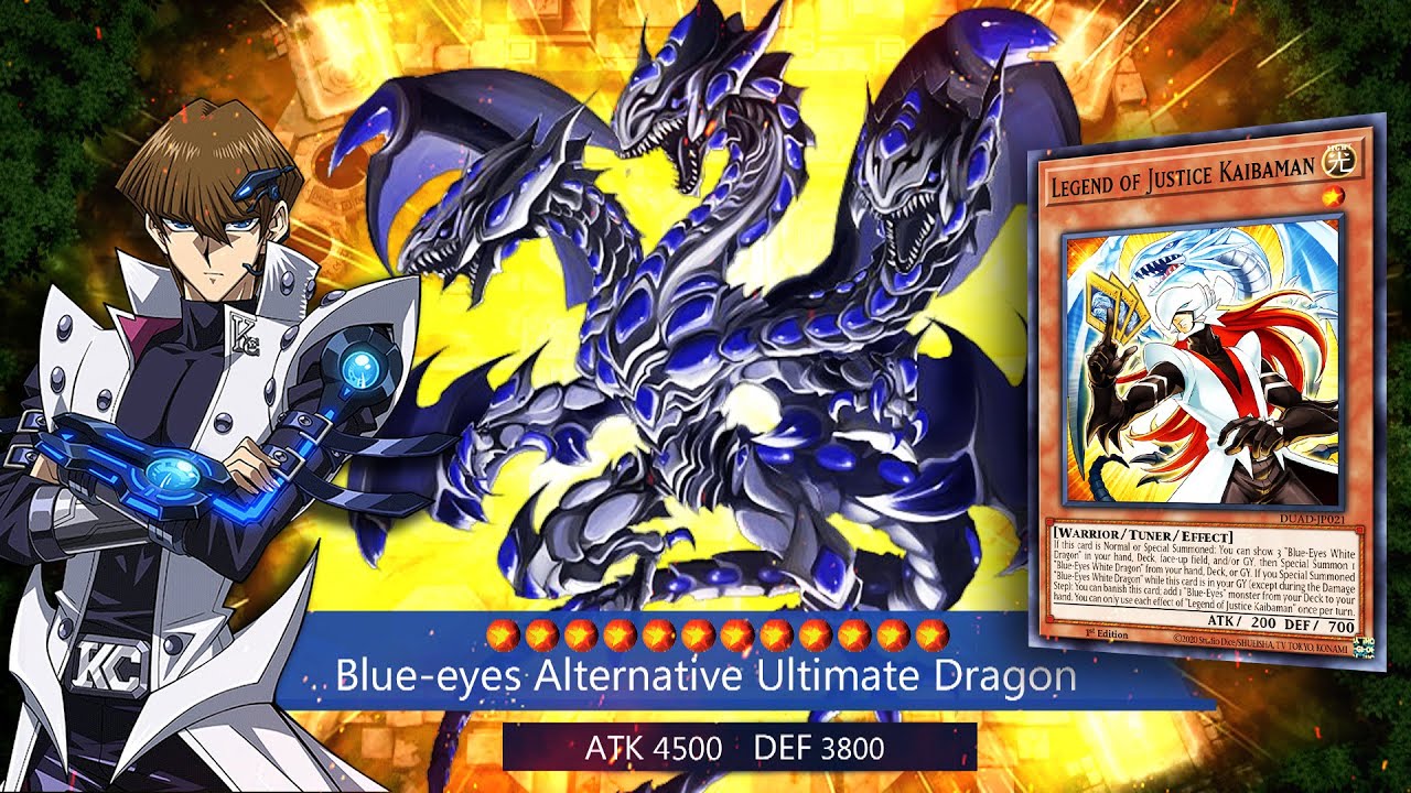 🔥BLUE-EYES ALTERNATIVE ULTIMATE DRAGON WITH NEW KAIBAMAN! 😈