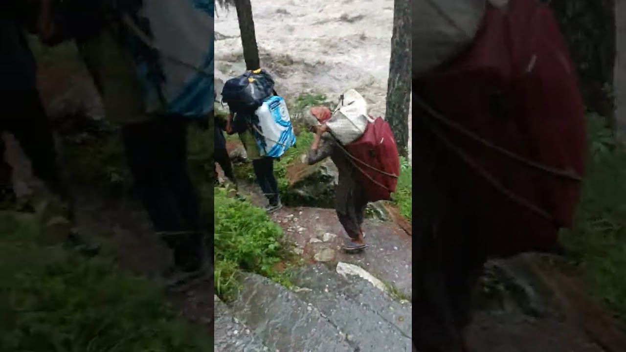 Landslides and flash floods in Himachal Pradesh Kasol