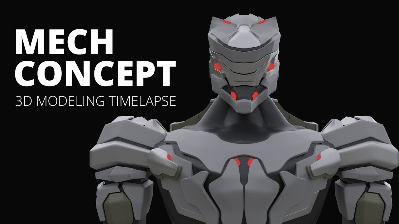 Mech Concept - Blender 3D modeling timelapse