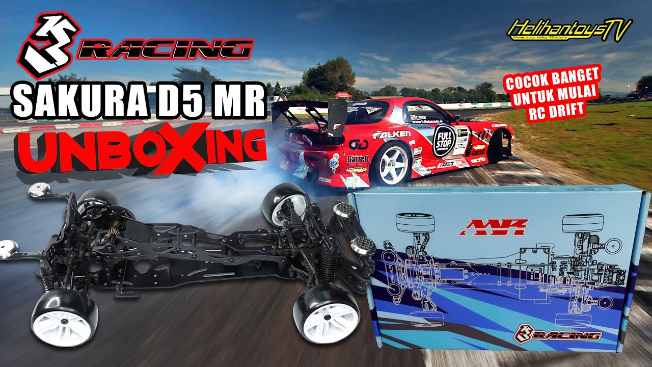 UNBOXING | KIT RC DRIFT COCOK BANGET UNTUK YANG MAU MULAI | 3RACING SAKURA D5 MR MID MOTOR