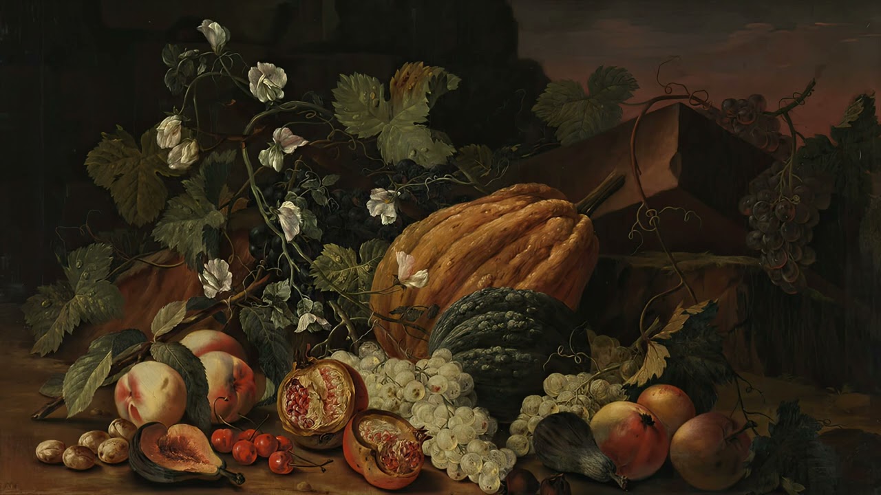 4K TV Art | Seasonal Autumn Still Life, Pumpkin Harvest | Fall Colors, Pumpkins
