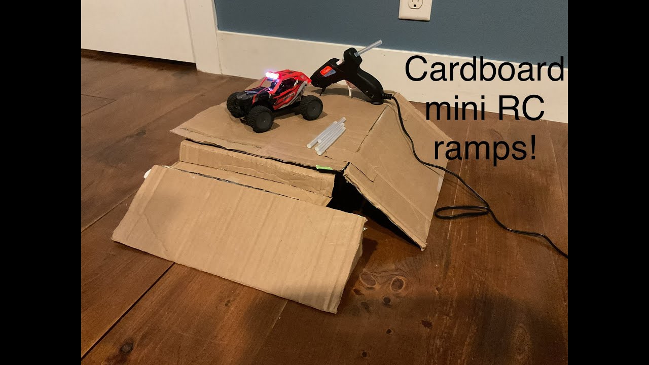 Build your own FREE cardboard RC ramps for micro RC cars!