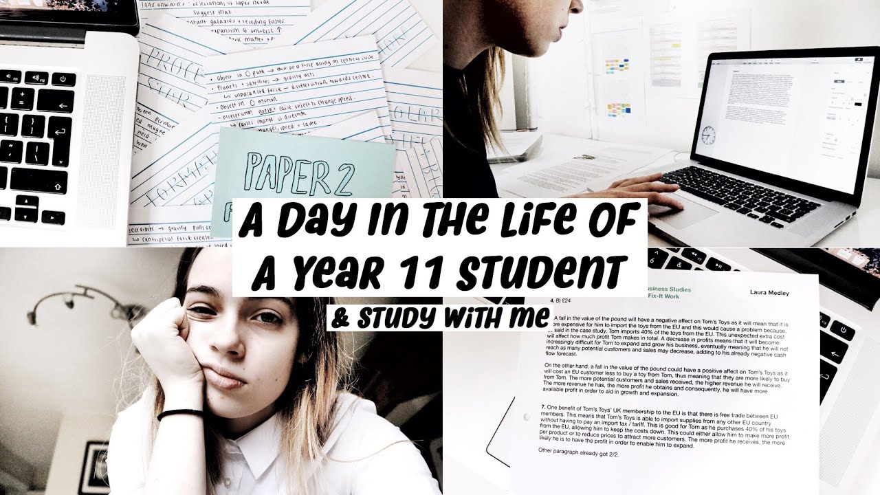 A [REALISTIC] Day In The Life Of A Year 11 Student (+ Study With Me!)
