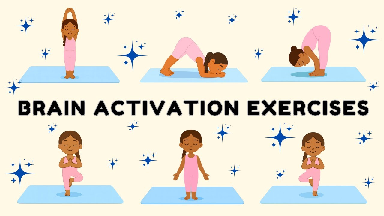 Brain Activation Yoga for Kids | Fun Poses to Improve Focus and Memory | Yoga for Children