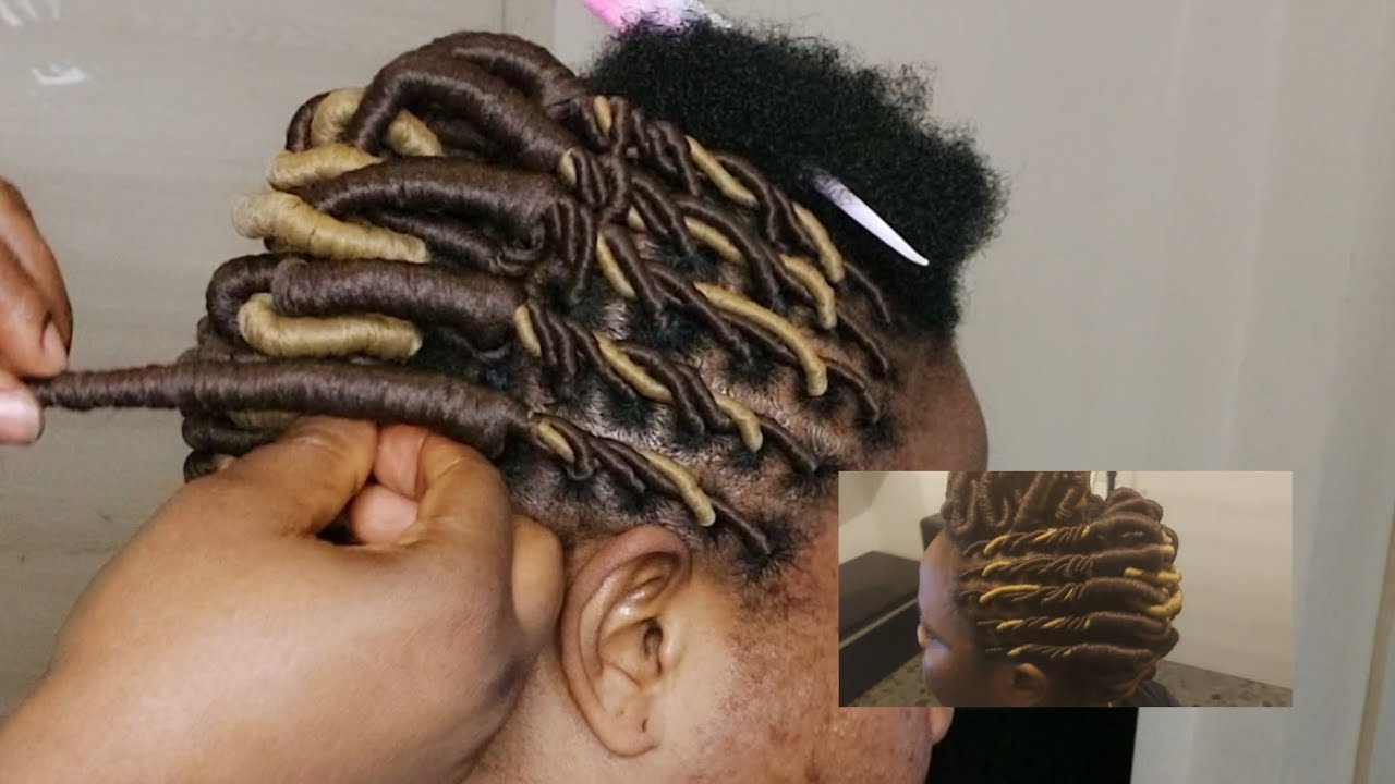 New treading tutorial with Brazilian wool (Africa hairstyle)