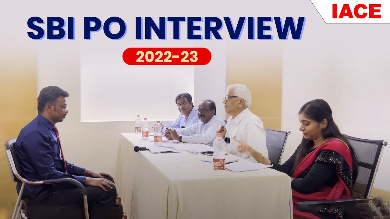 SBI PO MOCK INTERVIEW in English | Bank PO Offline Mock Interview | Bank Interview Tips | IACE