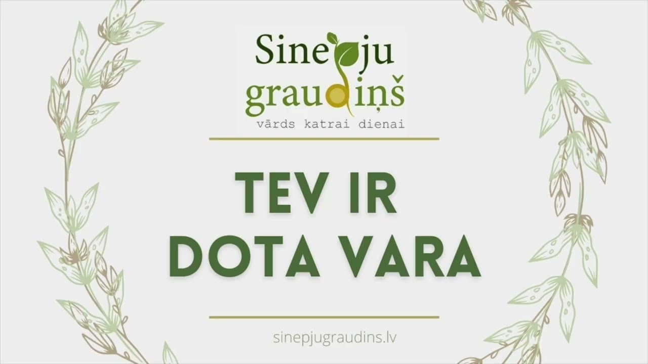 Sinepju Graudiņš ⧸⧸ Tev Ir Dota Vara #127