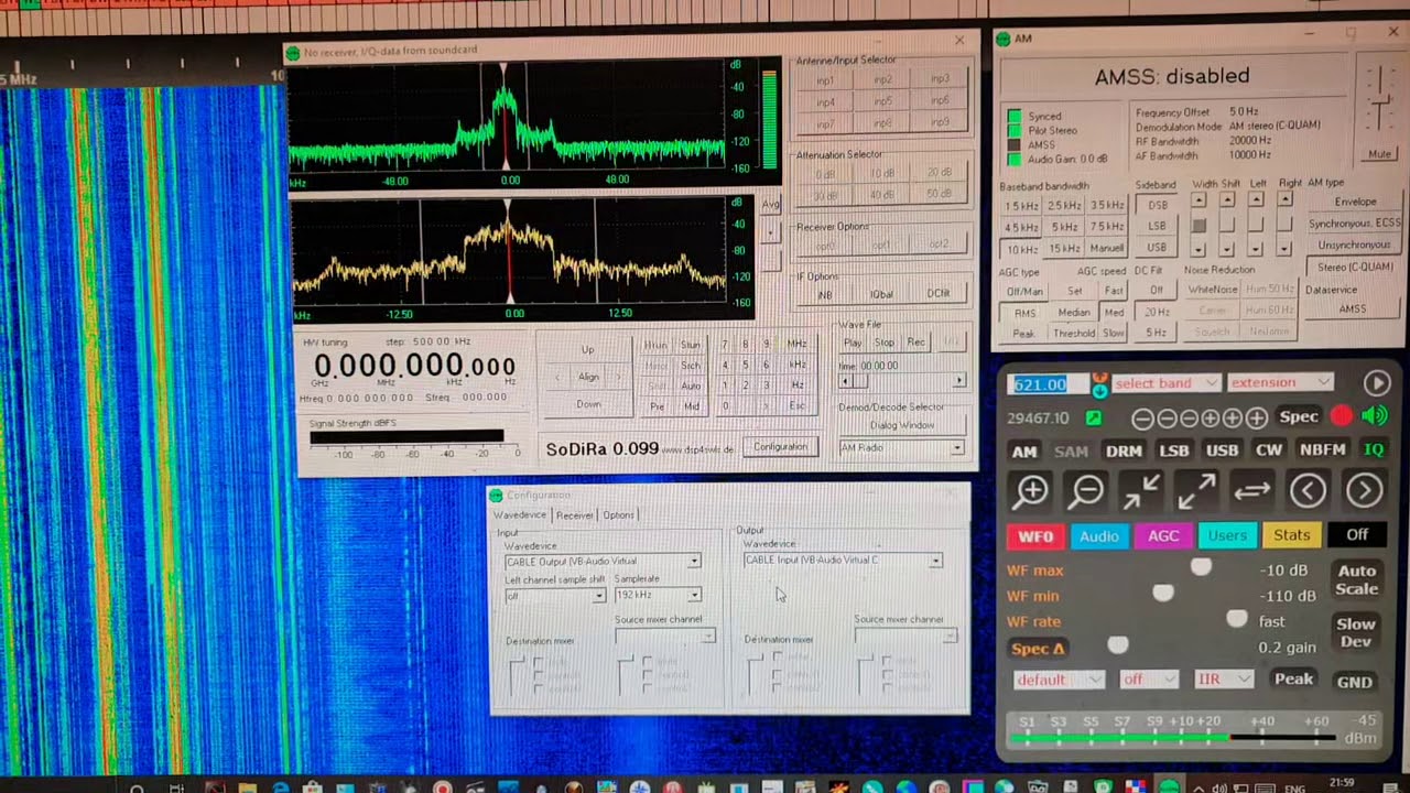 Radio Paradise in C-Quam AM STEREO on 621khz from Belgium via Eupen SDR