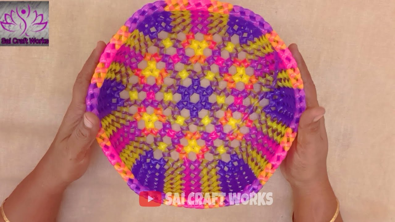New Design Hexagon Shape Fruit Storage Basket Making Tutorial For Beginners @SaiCraftWorks