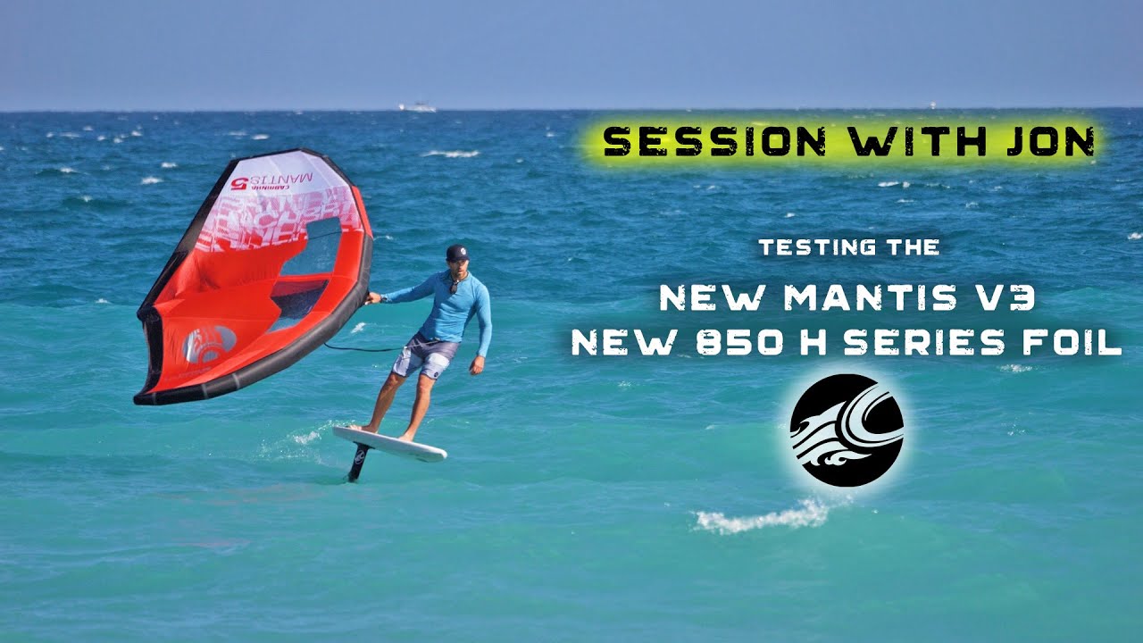 Wing Foil Session with Jon on the new Cabrinha Mantis V3 and 850 h series mk2