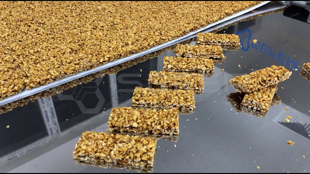 nuts bar cutting machine, cereal bar machine, energy bar bar preparation machine consisting of seeds