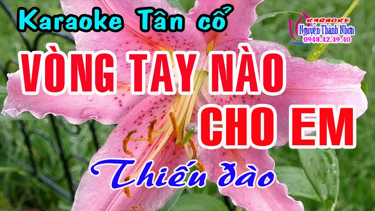 Karaoke tân cổ VÒNG TAY NÀO CHO EM  - THIẾU ĐÀO [Hát cùng Hoàng Hôn]