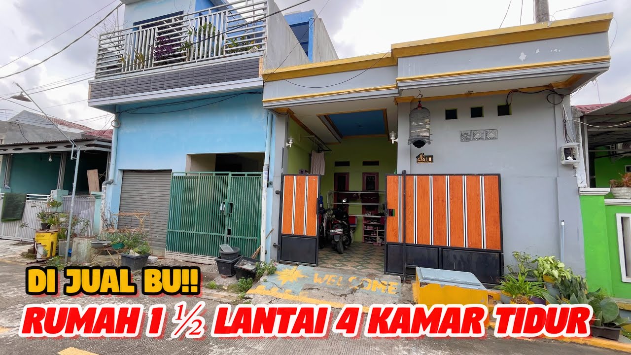 DIJUAL BUTUH RUMAH CANTIK 2 LANTAI 4 KM TIDUR  HARGA MURAH NEGO SAMPAI JADI  PERUMAHAN PURI CENDANA 