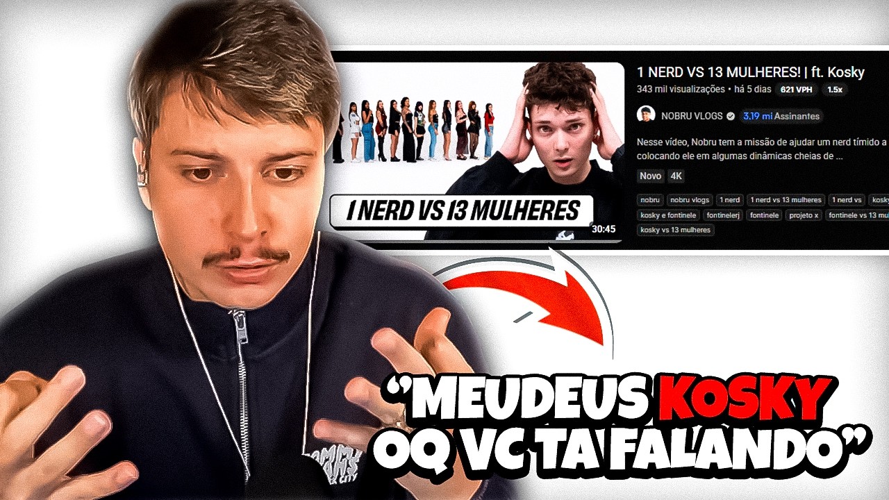 1 NERD VS 13 MULHERES! ft. Kosky (ESSE FOI DIFICIL DE ASSISTIR) 😂