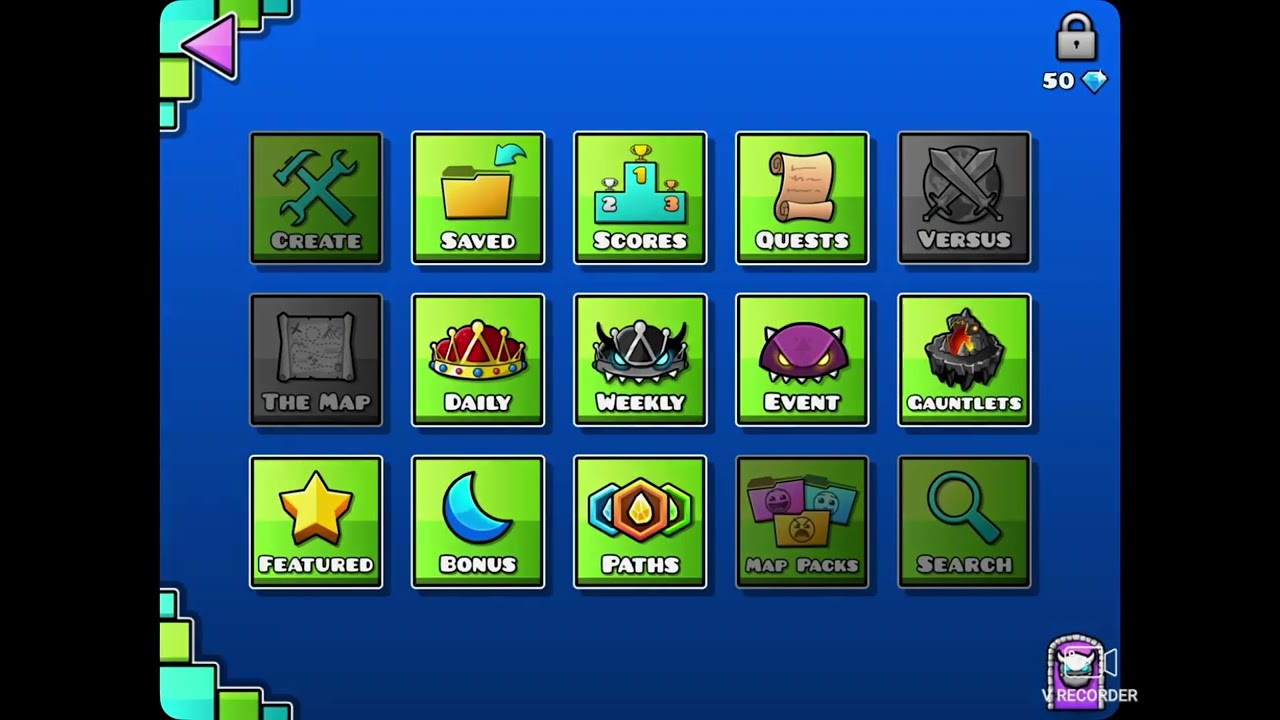 Playing geometry dash :D