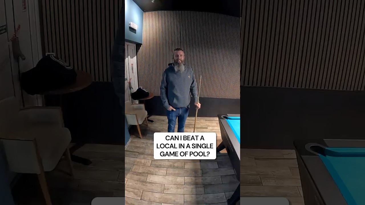 Can I Beat A Local In A Single Game Of Pool? #shorts