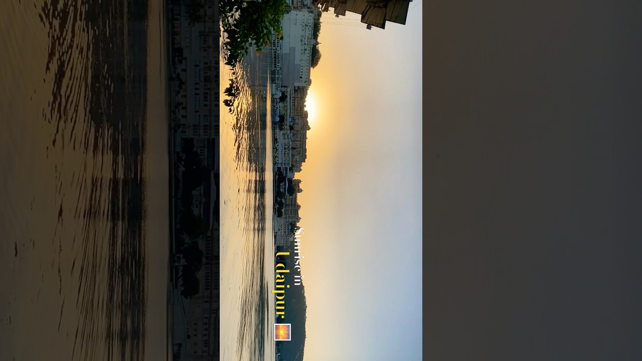 Sunrise in Udaipur ✔️#sunrise #udaipur #placestovisitinudaipur #bestsunrisespot #solotrip#corememory