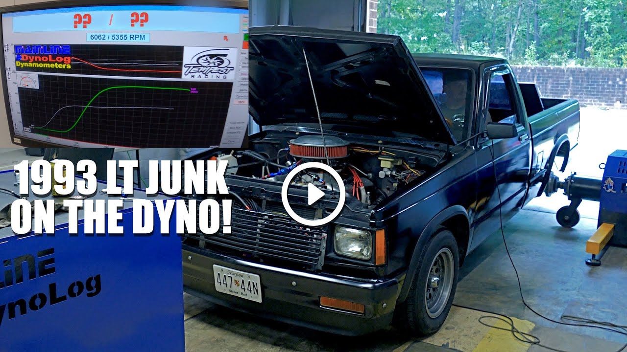 350 V8 LT1 with Carb and stock home ported heads on the Dyno! Plus a 150 shot of N2o.