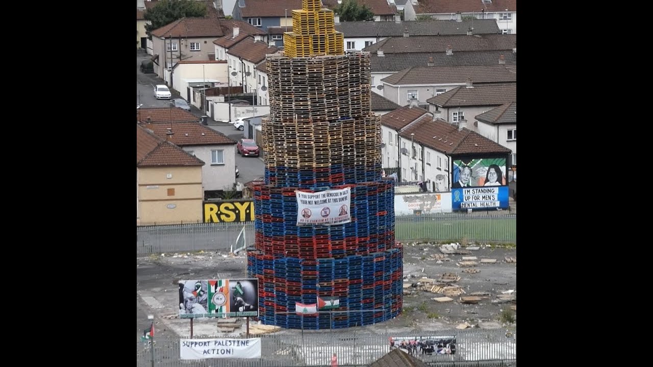 Irish Republican bonfire, Bogside, Free Derry 2025 (Part 1)