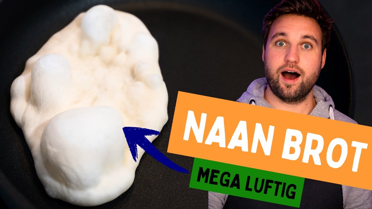 Indisches Naan Brot selber machen – weich, fluffig & ohne Ofen! 🇮🇳