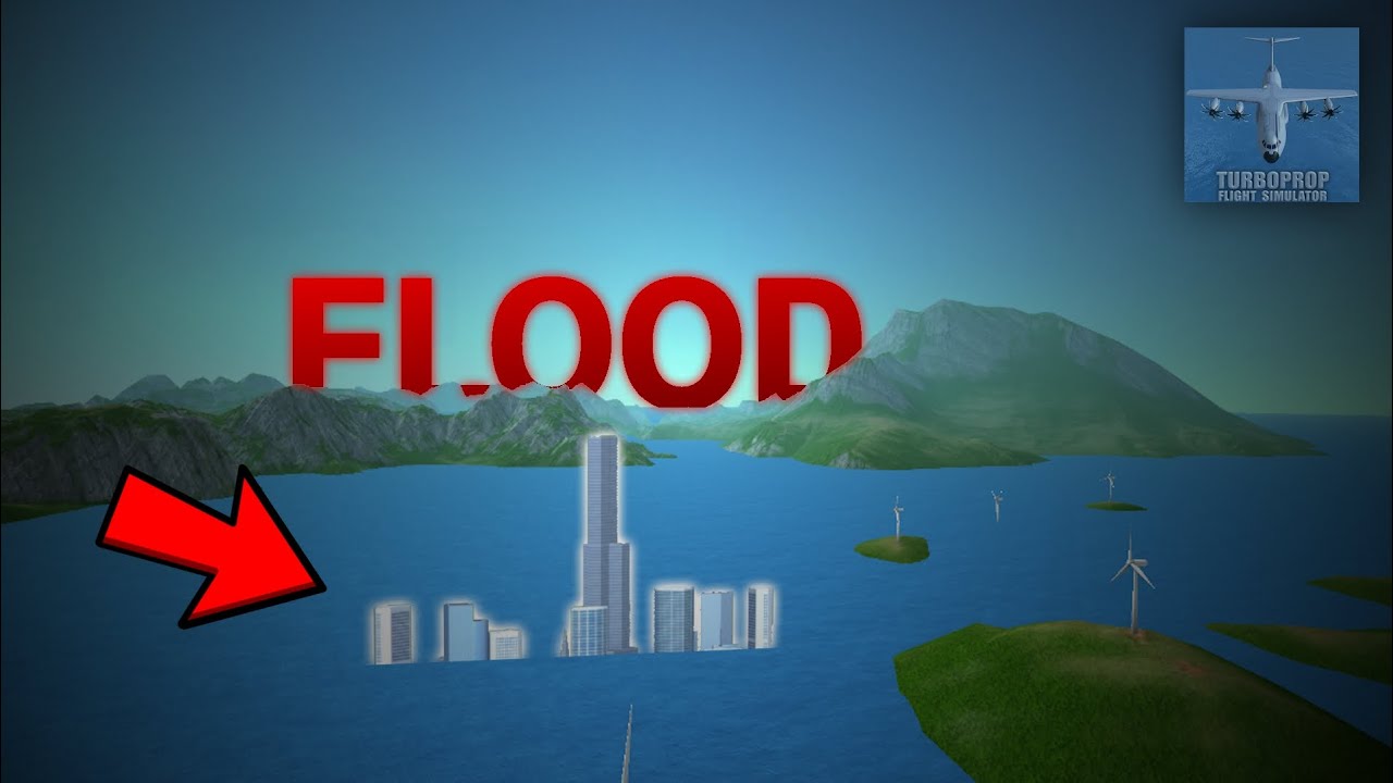 FLOOD AND CHAOS IN TURBOPROP FLIGHT SIMULATOR! 😱