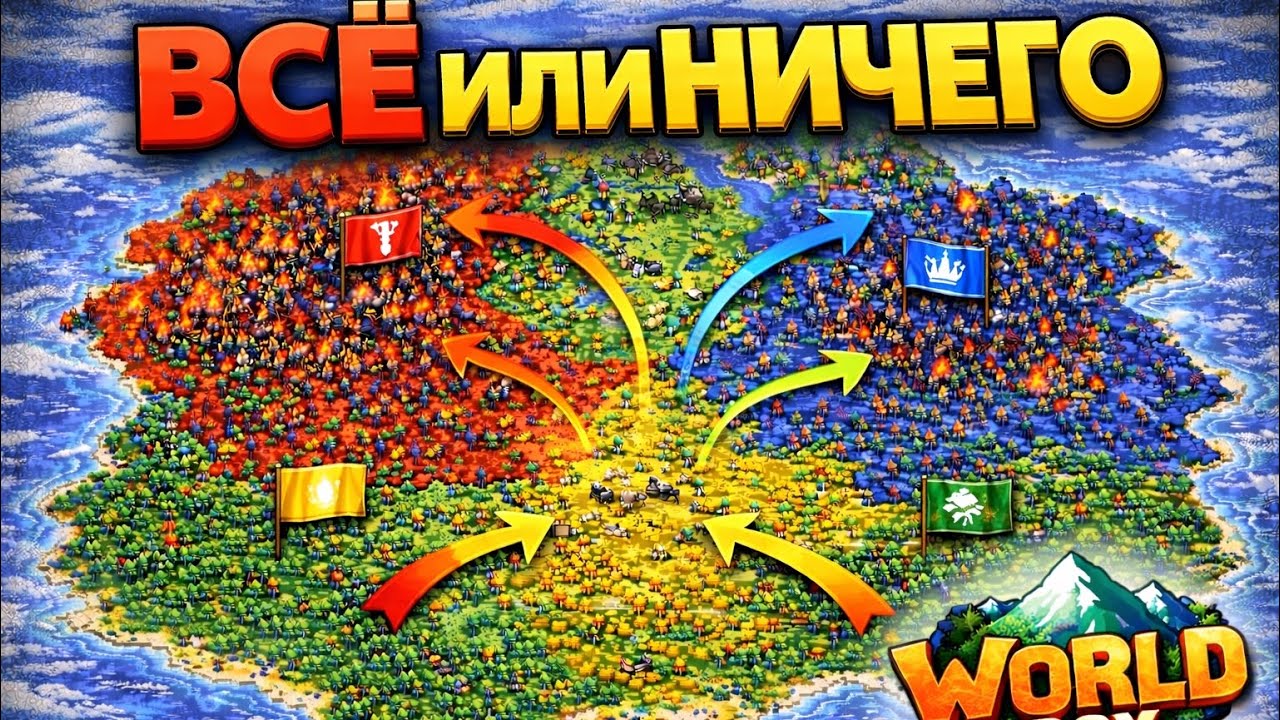 Я создал один континент. Выживет только один | WorldBox
