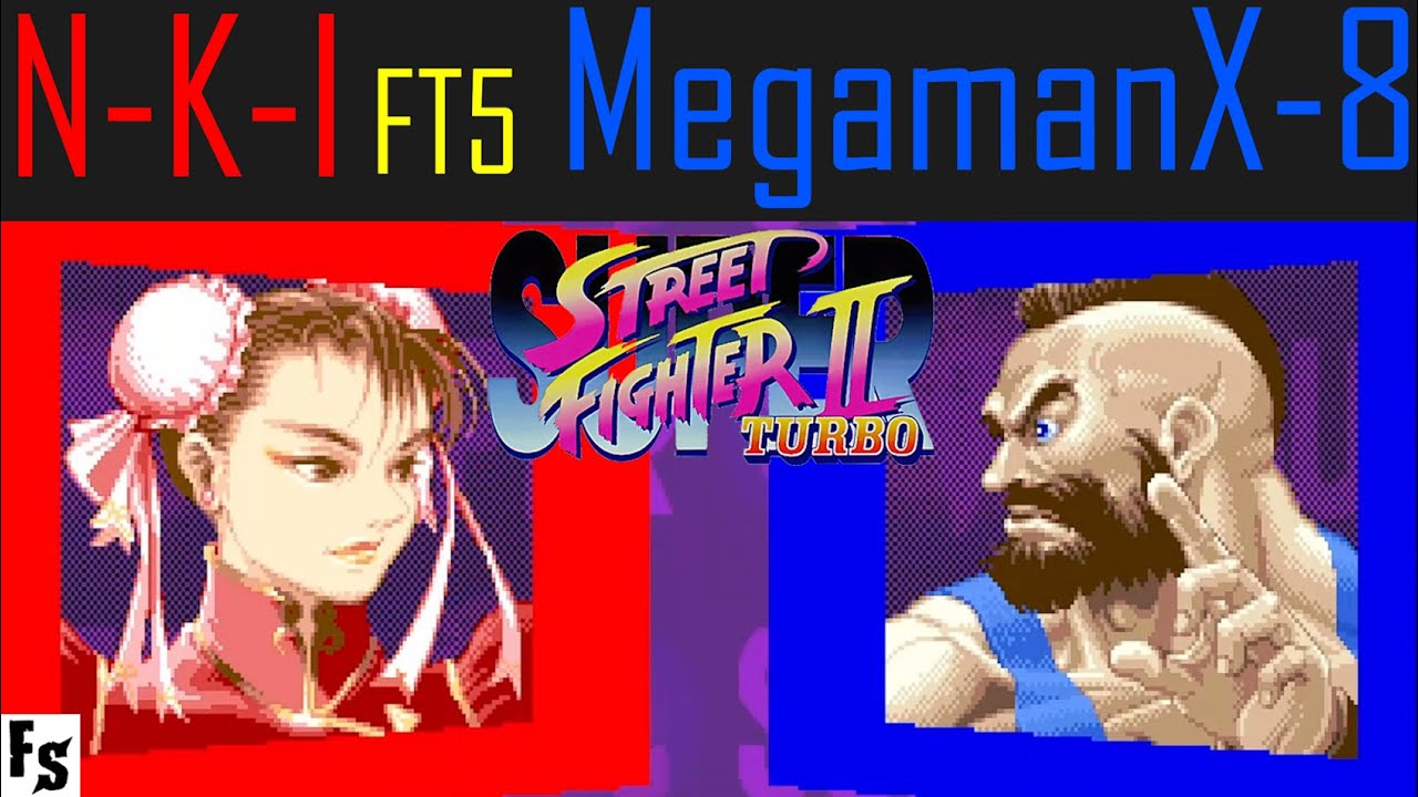 Super Street Fighter 2 Turbo - N-K-I [Chun-Li] vs MegamanX-8 [Zangief] (Fightcade FT5)