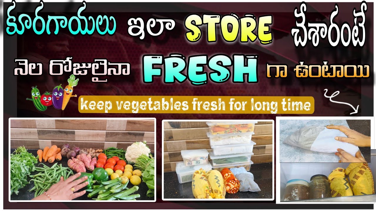 how to store vegetables in fridge 🥦🍅 #howtostorevegetablesfreshforonemonth #organisation
