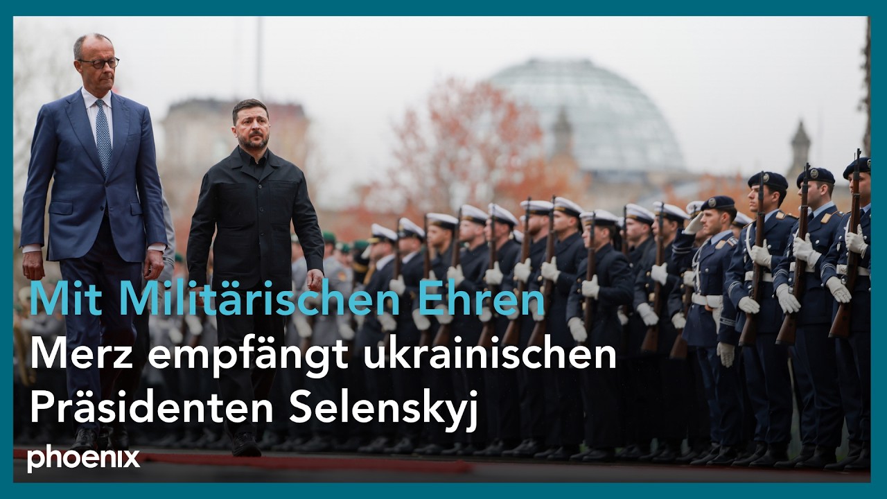 Deutsch-ukrainische Regierungskonsultationen: Merz empf&auml;ngt Selenskyj | 14.04.26