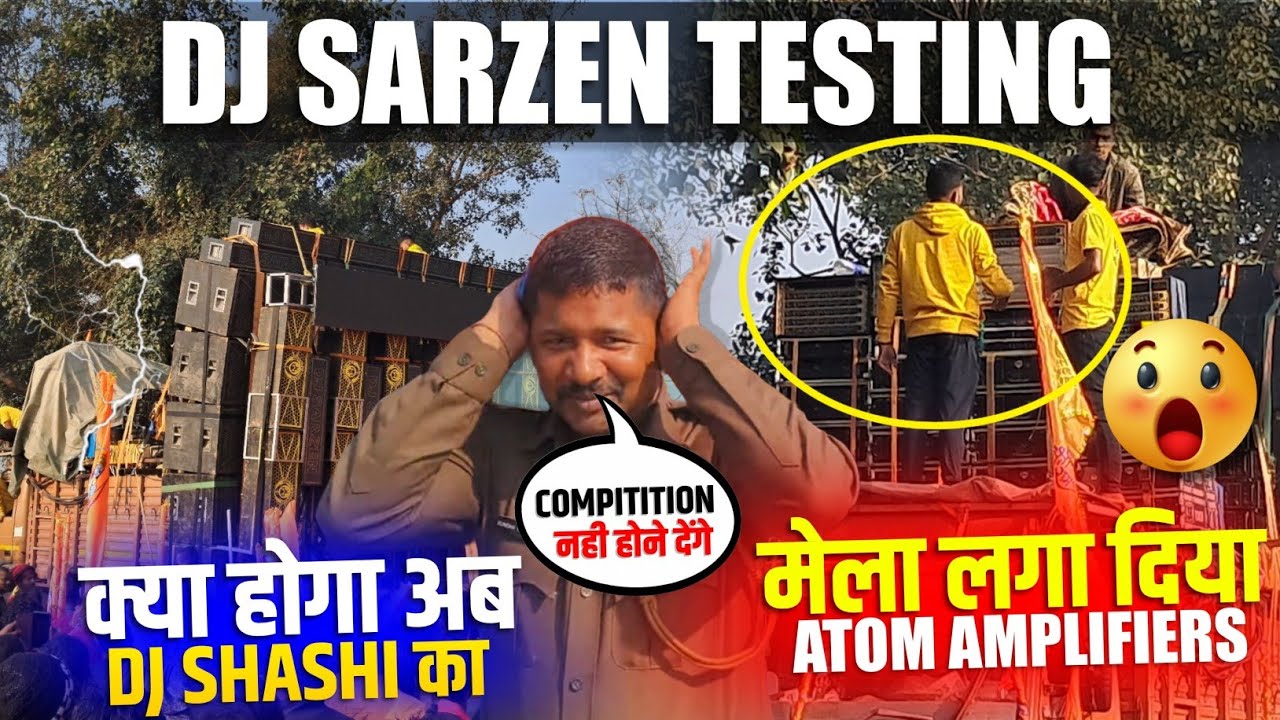Dj SarZen King ने कलश यात्रा Start हो गया 😱 पहला Testing इतना BASS #djsarzen