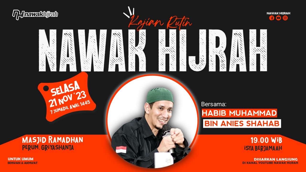 KAJIAN RUTIN NAWAK HIJRAH | 21 NOVEMBER 2023
