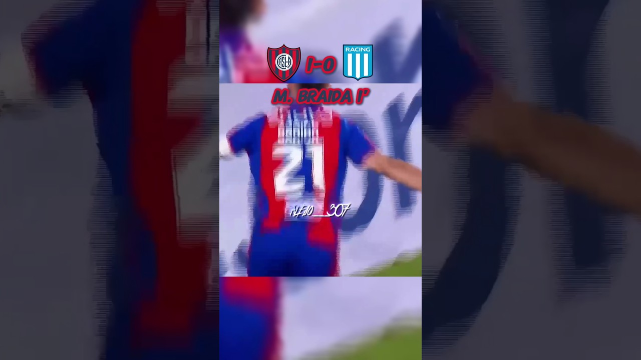 San Lorenzo vs Racing Club Torneo Apertura 2025 | #shorts